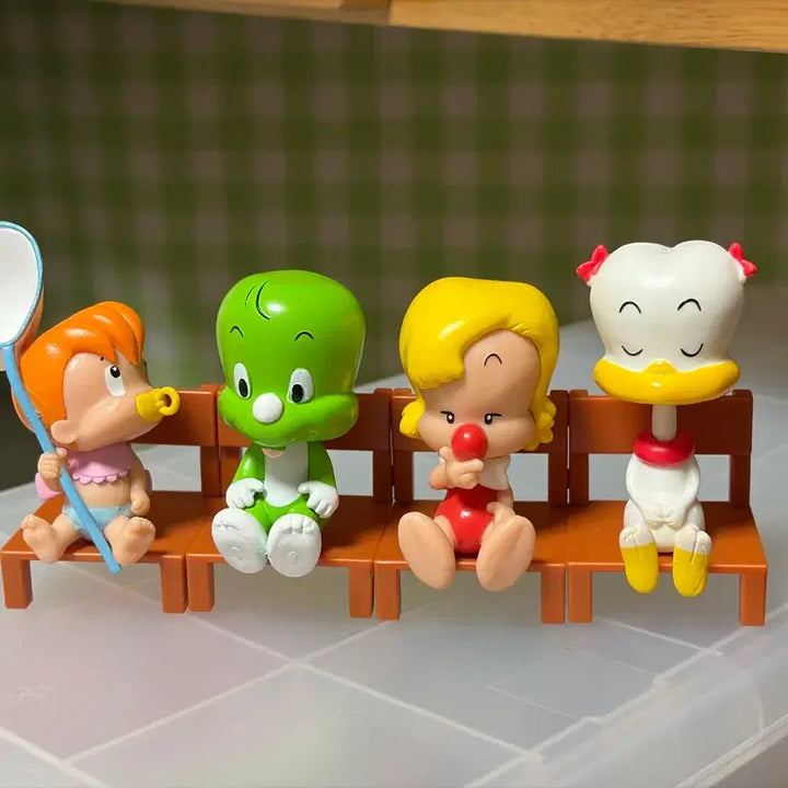 [BUNJANG] Dooly 4 Types Bundle Set Figures / 둘리 피규어 4종 일괄