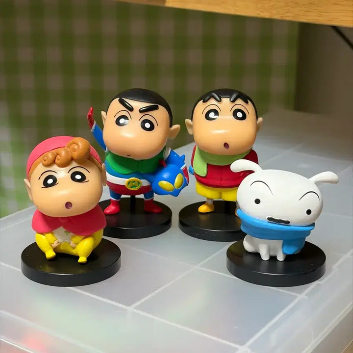 [BUNJANG] Lotteria Crayon Shin-chan Figure Set (4 Types) / 롯데리아 짱구 피규어 4종세트