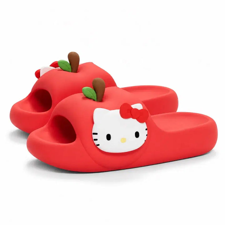 [BUNJANG] Hello Kitty Apple Slippers Red / 헬로키티 사과 슬리퍼 레드