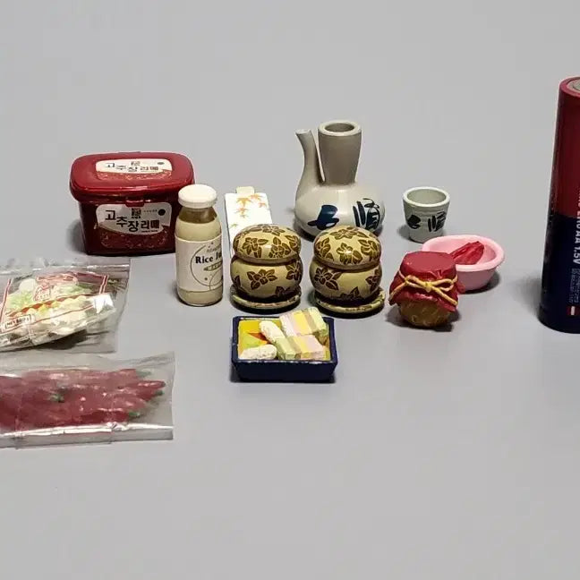 [BUNJANG] Miniature Accessories Bundle Set Figures / (하자) 미니어처 소품류 일괄 피규어