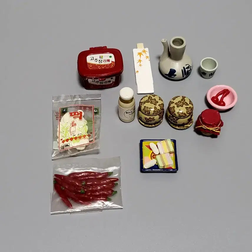[BUNJANG] Miniature Accessories Bundle Set Figures / (하자) 미니어처 소품류 일괄 피규어