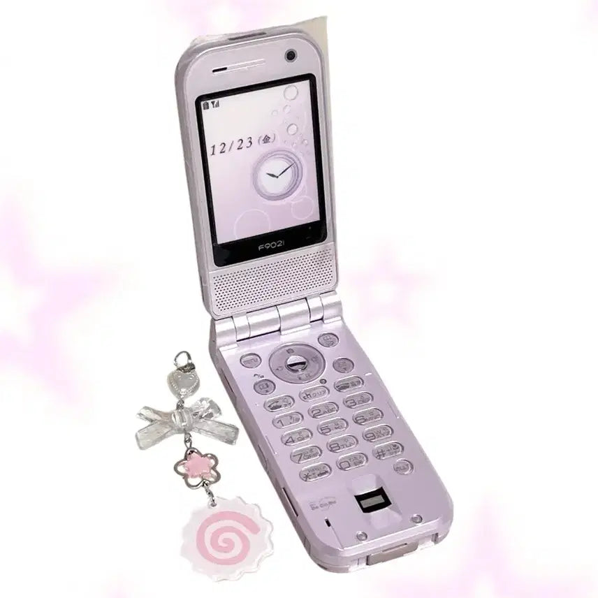[BUNJANG] Docomo Lavender Mockup Phone Y2K Japanese Folder Phone / 도코모 라벤더 목업폰 모형폰 고전 일본 폴더폰 핸드폰 휴대폰 y2k docomo