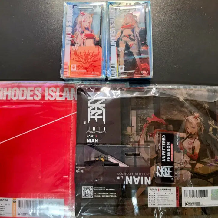 [BUNJANG] Arknights Nian Acrylic Stand Set / 명일방주 니엔 통행증, 1,2정 아크릴스탠드 세트