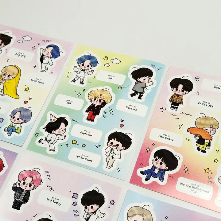 [BUNJANG] BTS Jimin Sticker Set / bts jimin stickers 방탄소년단 어포던스님 지민 스티커