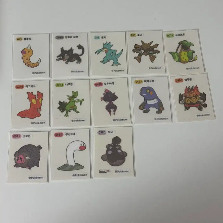 [BUNJANG] Pokemon 30th Anniversary Artwork Ttibusal (Bread Sticker) / 포켓몬스터 포켓몬 30주년 아트웍 띠부씰 판매