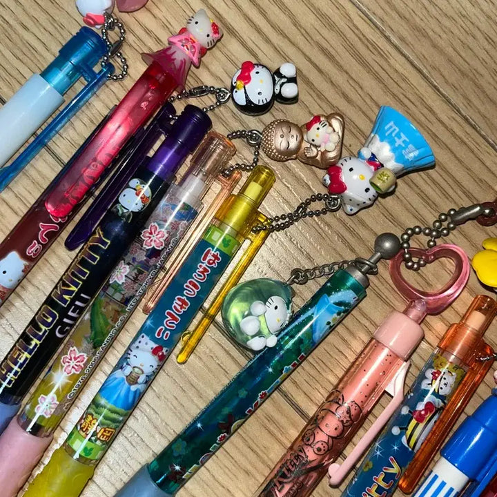 [BUNJANG] Vintage Kitty Pen/Mechanical Pencil Bundle / 일괄)고전키티펜/고전키티샤프/눈토끼/알프스물방울/간호사/불상키티/키티알맹이