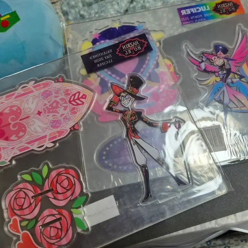[BUNJANG] Hazbin Hotel Lucifer Acrylic Stand Bundle Set / 해즈빈호텔 루시퍼 아크릴스탠드 일괄판매합니다