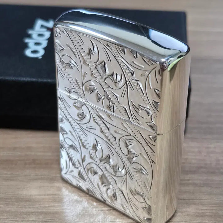 [BUNJANG] Sterling Silver Hand Engraved Zippo Lighter 2015 / 순은 지포 핸드 인그레이빙 (스털링 실버)