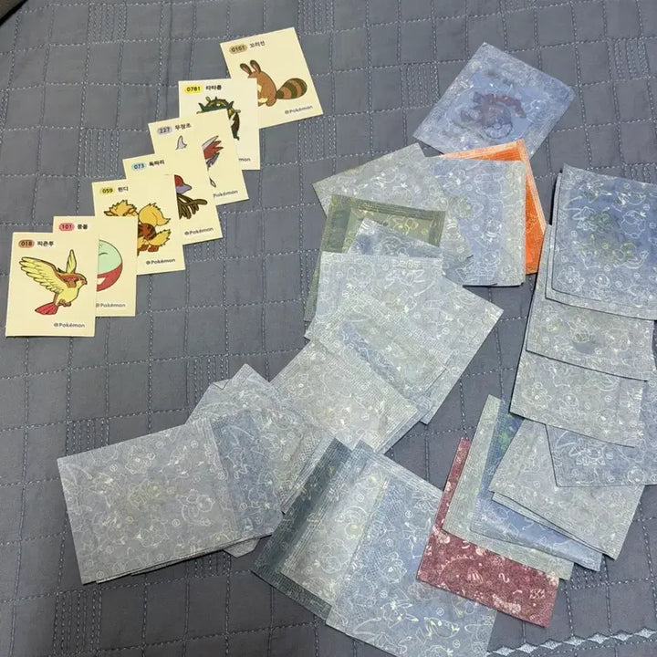 [BUNJANG] Pokemon Bread Stickers Bundle Set (45 pcs) / 45개] 포켓몬스터 띠부띠부씰 띠부실 삼립 빵 에서 나온것들 45개 일괄