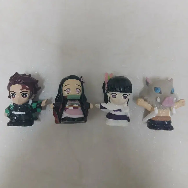 [BUNJANG] Demon Slayer Soft Vinyl Mascot Figure Set (4 Types) / 귀멸의 칼날 소프비 마스코트 피규어 4종 일괄