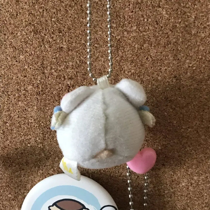 [BUNJANG] Hamtaro Ribon Mini Plush Keychain / 방가방가 햄토리 리본이 고전 쪼꼬미 똥 찰찰이 인형 키링