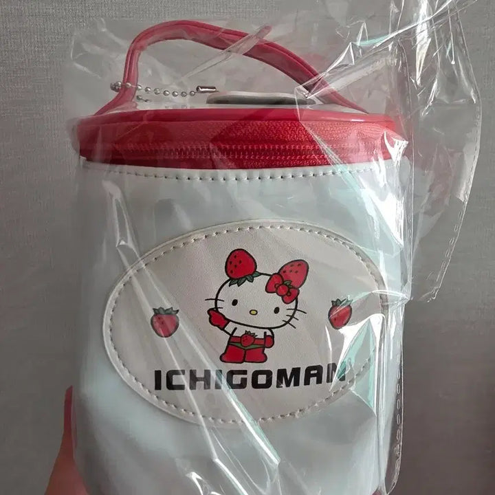 [BUNJANG] Aveil Ichigoman Strawberry Kitty Round Pouch / 아베일 이치고맨 딸기 키티 원형 파우치