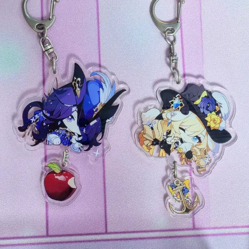 [BUNJANG] Genshin Impact Clorinde &amp; Navia Merchandise Bundle (Keychains, Corotto) / 원신 클로린드 나비아 굿즈 일괄 (키링, 코롯토)