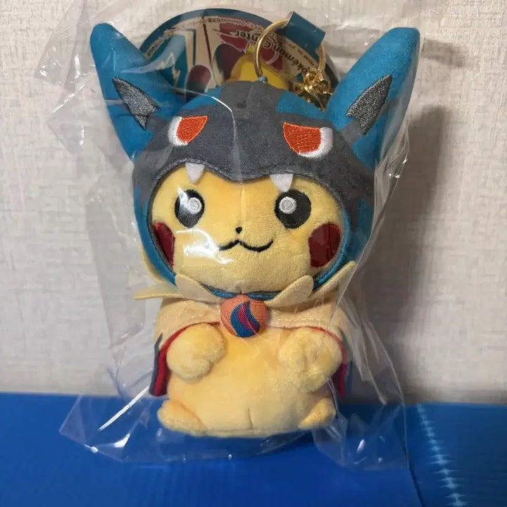 [BUNJANG] Pokemon Ponchochu Mega Lucario Mascot Plush / 포켓몬 판쵸츄 메가 루카리오 마스코트 인형