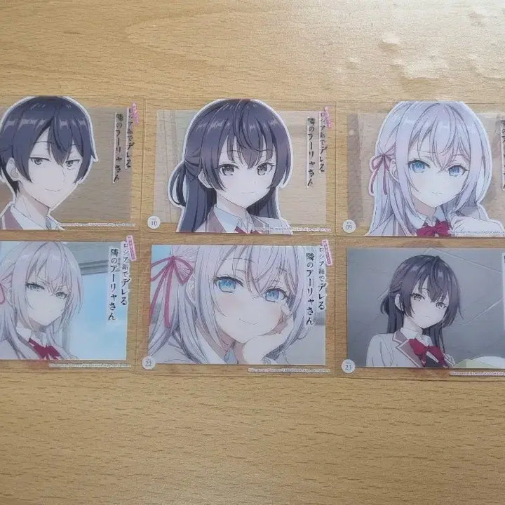[BUNJANG] Alya Yuki Kuze 6 Types Clear Card Bundle Set / 가끔씩 툭하고 러시아어로 부끄러워하는 옆자리의 아랴 양 아랴 유키 쿠제 클리어 카드 6종 일괄