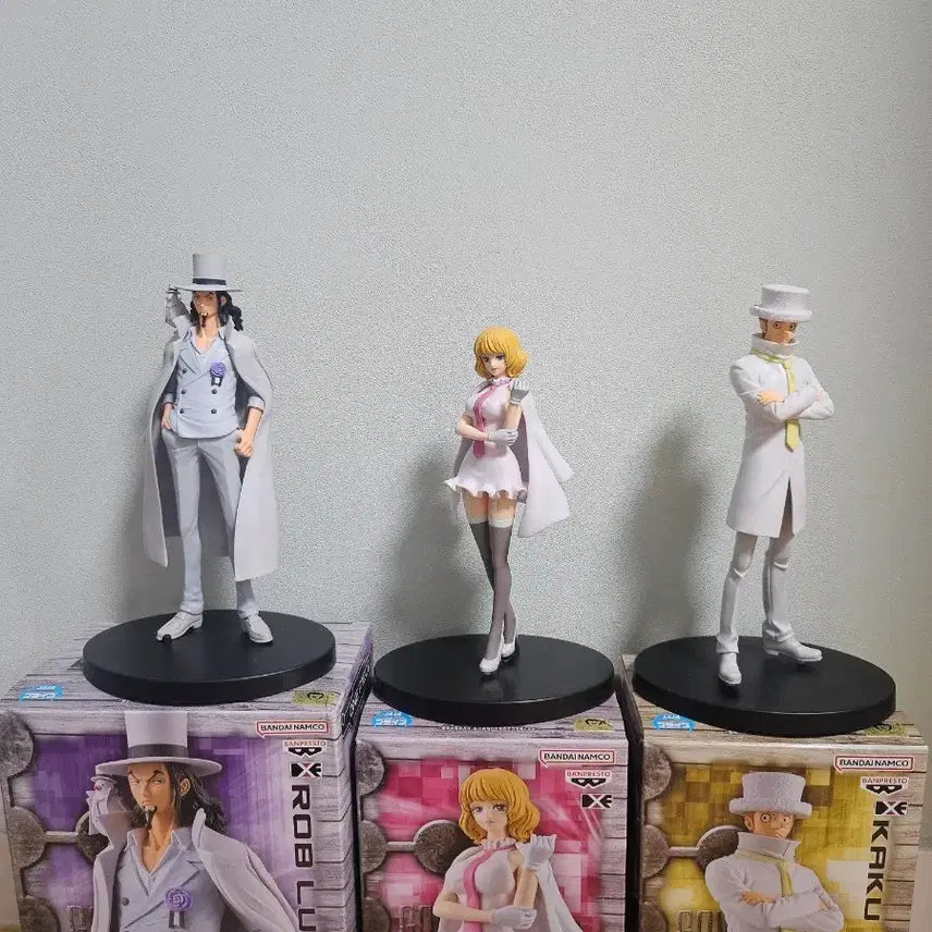 [BUNJANG] One Piece CP0 Rob Lucci, Stussy, Kaku Figure Bundle Set / 원피스 cp0 로브루치 스튜시 카쿠 일괄