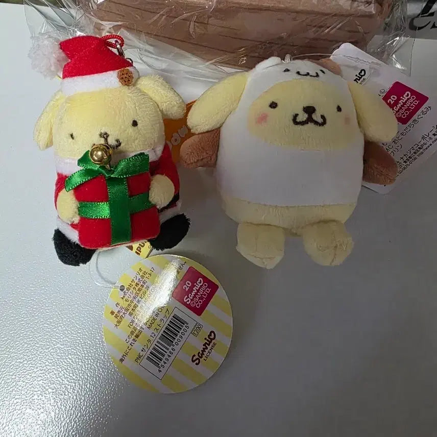 [BUNJANG] Sanrio Classic Santa Pompompurin Mascot Bundle Set / 산리오 고전 산타 폼폼푸린 마스코트 일괄