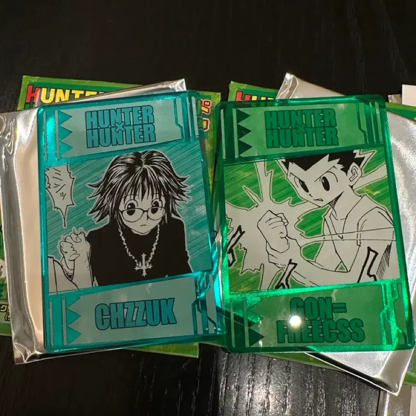 [BUNJANG] Hunter x Hunter Nen Ability Acrylic Card Gon, Shizuku Bundle Set / 헌터헌터 넨 능력 아크릴카드 곤, 시즈크 일괄