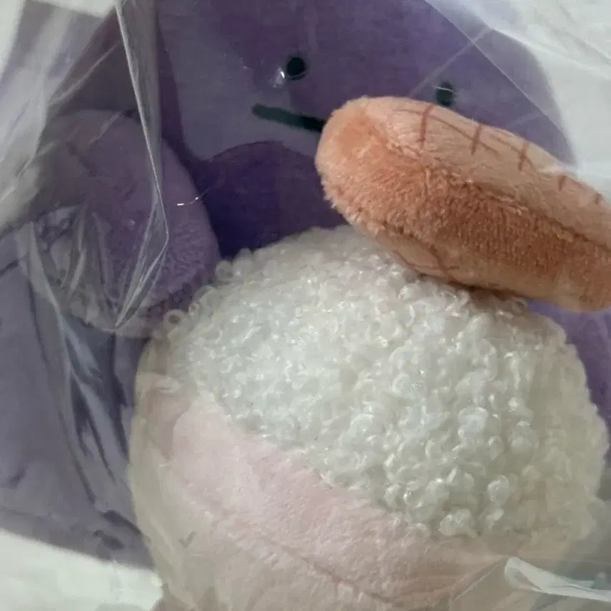 [BUNJANG] Spam x Ditto "Metamong" Plush Keychain / (새상품) 스팸 메타몽 인형 키링