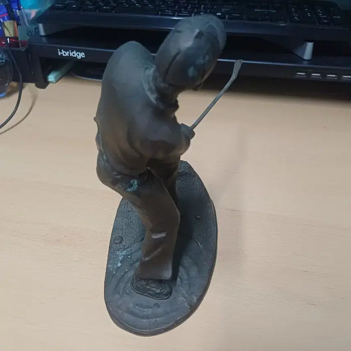 [BUNJANG] Bronze Golf Player Sculpture / 골프 선수 조각상 조각 작품 동 조각