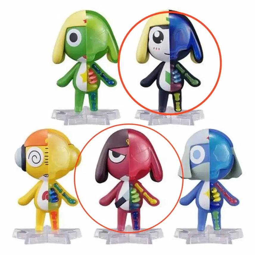[BUNJANG] Sealed Skeleton Keroro Gacha Figures Bundle Set / 미개봉 스켈레톤 케로로 가챠 피규어 일괄