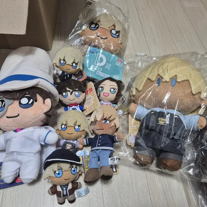 [BUNJANG] Detective Conan Kaito Kid / Amuro / Conan Plushie Bundle / [명탐정 코난] 괴도키드/아무로/코난 굿즈 일괄(대부분 누이)