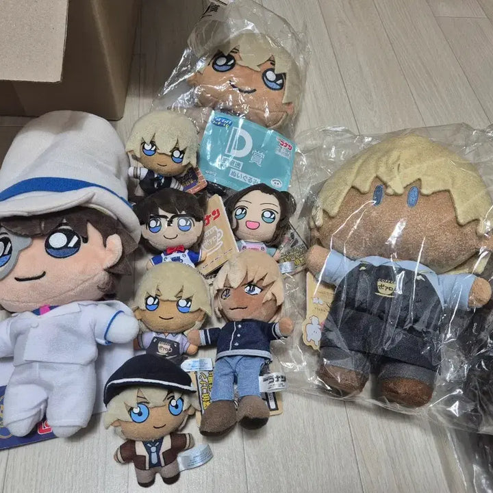 [BUNJANG] Detective Conan Kaito Kid / Amuro / Conan Plushie Bundle / [명탐정 코난] 괴도키드/아무로/코난 굿즈 일괄(대부분 누이)