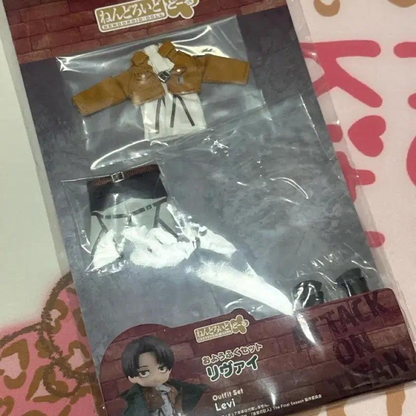 [BUNJANG] Attack on Titan Levi Nendoroid Doll Outfit / 진격의거인 리바이 넨도로이드돌 의상