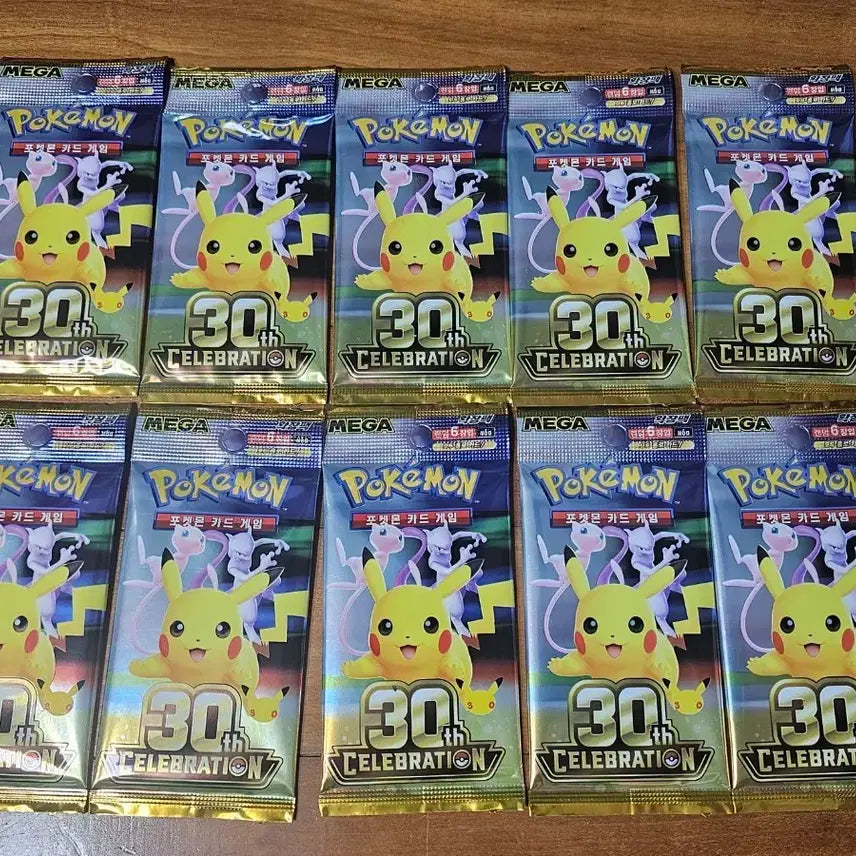 [BUNJANG] Pokemon 30th Anniversary Pack (10 Packs) / 포켓몬 30주년 기념팩 10팩 판매