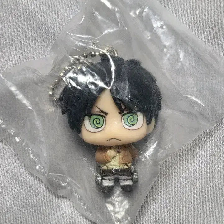 [BUNJANG] Attack on Titan Eren Chimikara Keyring (Unsealed) / 진격거 진격의거인 캬라코레 치미캬라 키링 에렌 미개봉