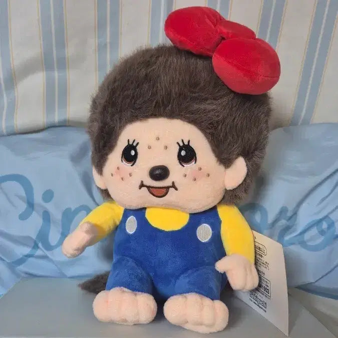 [BUNJANG] Hello Kitty &amp; Monchhichi Collaboration Medium Plush / 헬로키티&amp;몬치치 콜라보 중형 새상품