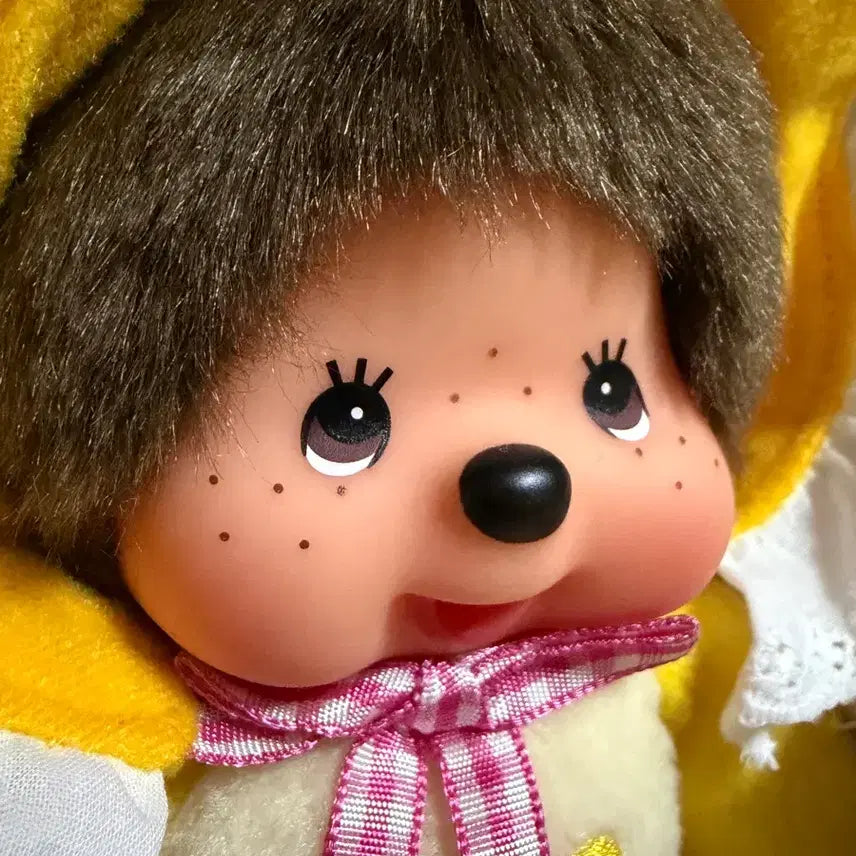 [BUNJANG] Monchhichi Yellow Bonnet Doll / 몬치치보넷