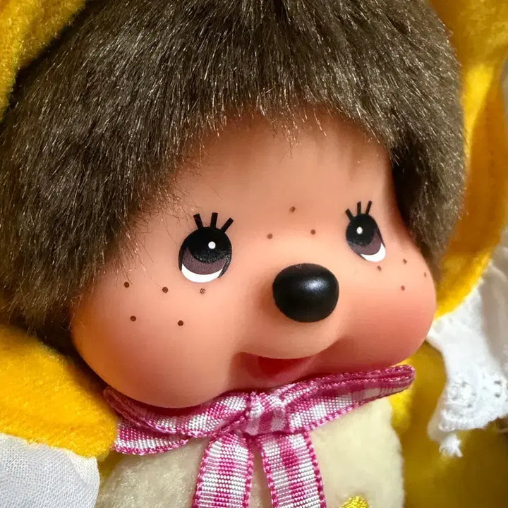 [BUNJANG] Monchhichi Yellow Bonnet Doll / 몬치치보넷