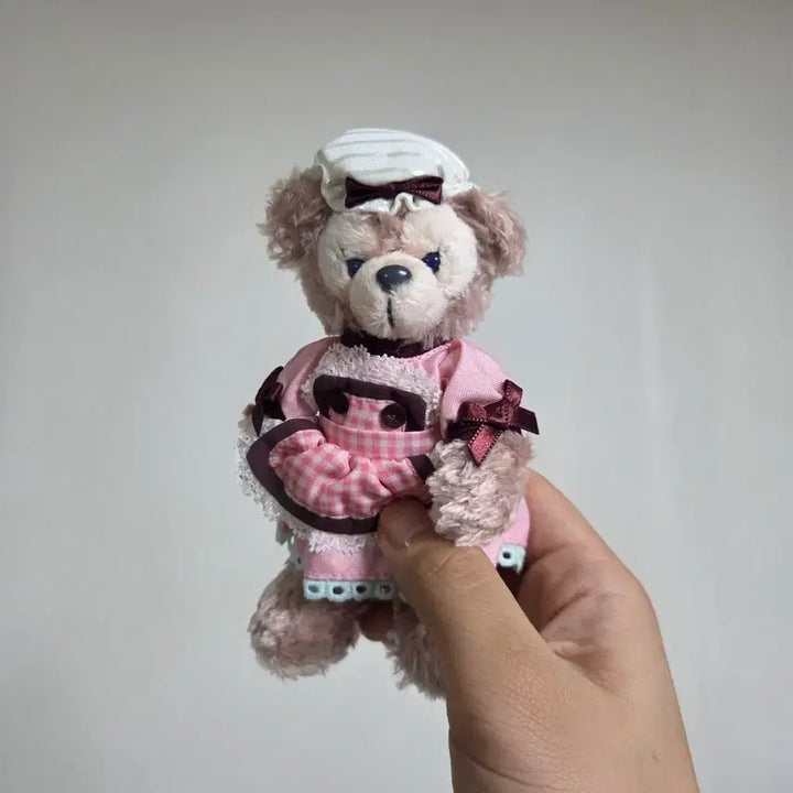 [BUNJANG] Vintage Disney Duffy Friends Teddy Bear Pink Keychain Strap / 빈티지 토이 장난감 일본 마스코트 고전 만화 인형 피규어 굿즈 디즈니 더피프렌즈 테디베어 핑크 키링 스트랩