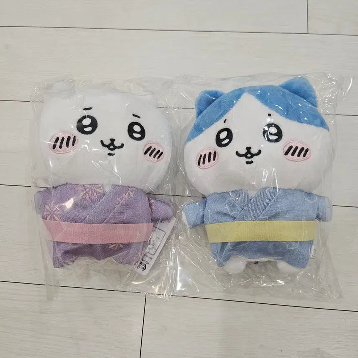 [BUNJANG] Chiikawa Hachiwara Yukata Plush Doll Set / 치이카와 하치와레 유카타 누이인형