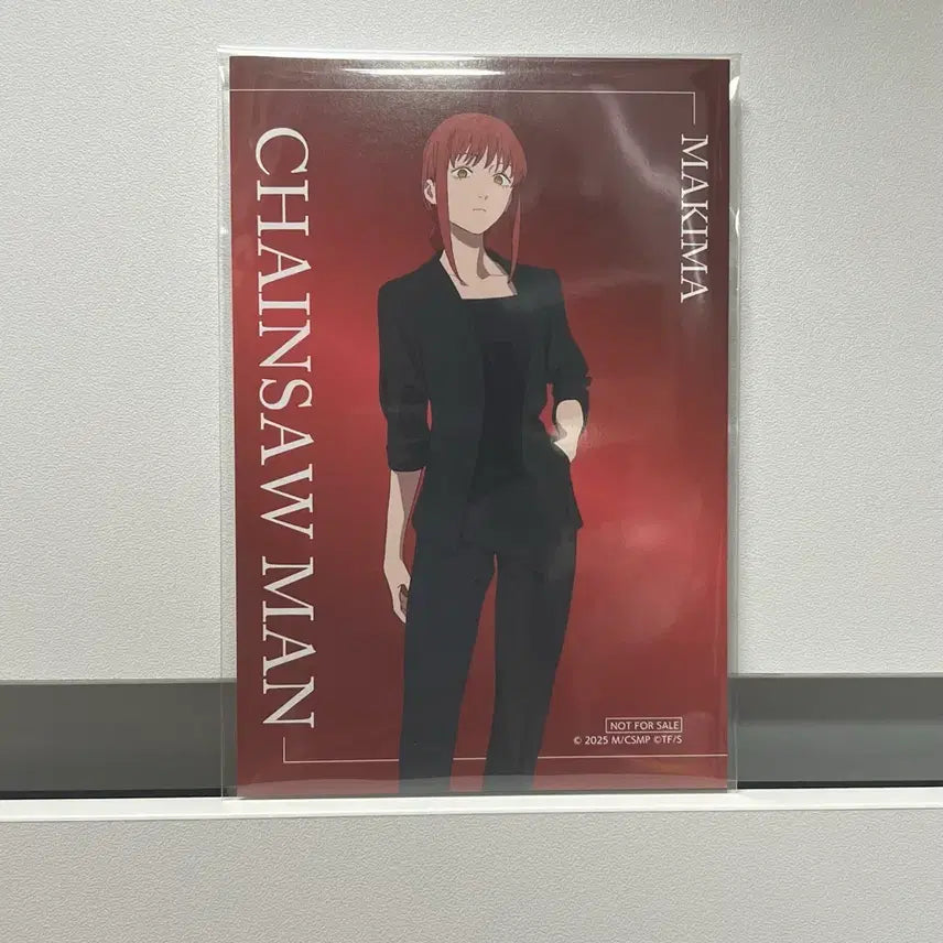 [BUNJANG] Chainsaw Man Makima Special Edition Postcard / 체인소맨 (마키마) 아크릴 스탠드+특전 포스트 카드 엽서 굿즈