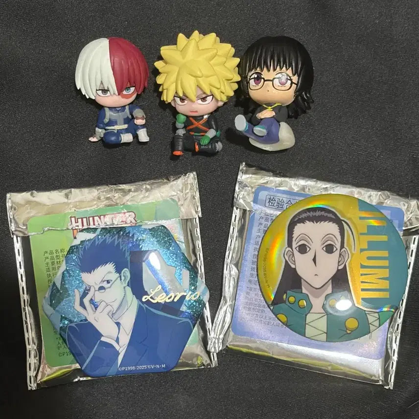 [BUNJANG] My Hero Academia, Hunter x Hunter Gacha and Can Badges Bundle Set / (일괄) 나히아 히로아카, 헌터헌터 가챠 및 캔뱃지