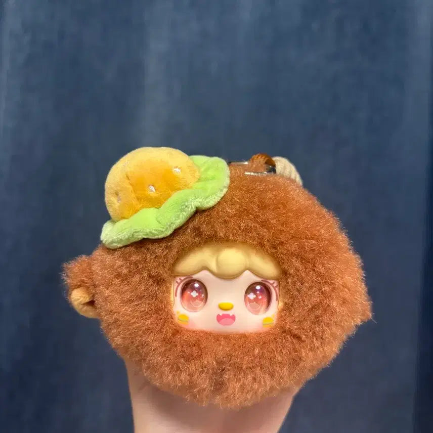 [BUNJANG] Yuki Hamburger Mirror Comb (Aurora Eyes) Doll / 유키 햄버거 거울빗 (오로라눈) 인형