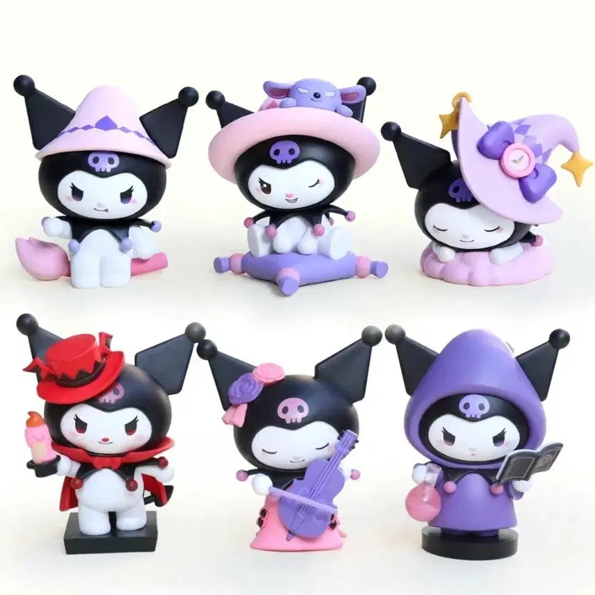 [BUNJANG] Kuromi 6 Types Figure Set / 쿠로미 피규어 6종 세트