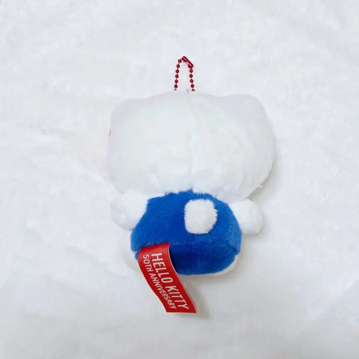 [BUNJANG] Hello Kitty 50th Anniversary Exhibition Mascot Plush Keychain / 헬로키티 50주년 전시회 마스코트 인형 키링