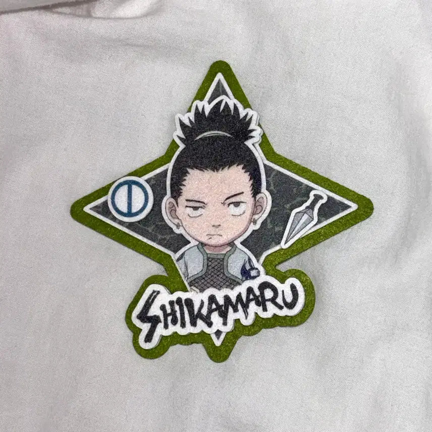 [BUNJANG] Naruto Shikamaru Fabric Badge / 나루토 시카마루 패브릭 뱃지