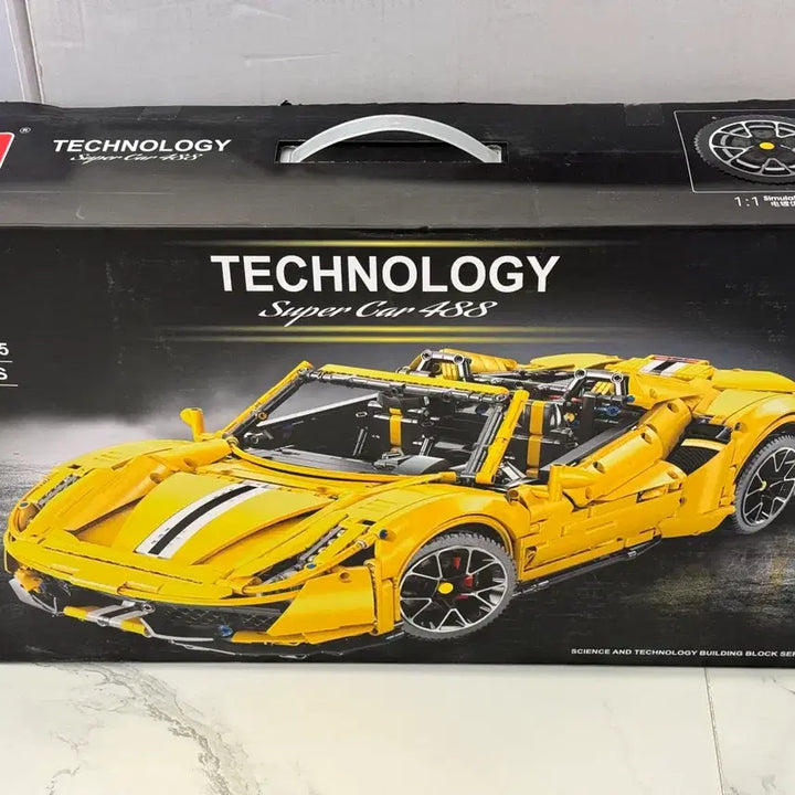 [BUNJANG] Tegorac Yellow Ferrari Car Building Blocks Set (3608PCS) / [새제품 / No. T5005 / 3608PCS] 테고락 노랑 페라리 자동차 판매 합니다.