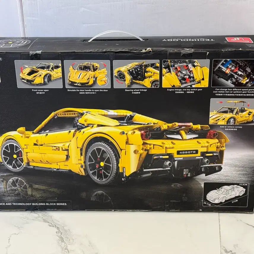 [BUNJANG] Tegorac Yellow Ferrari Car Building Blocks Set (3608PCS) / [새제품 / No. T5005 / 3608PCS] 테고락 노랑 페라리 자동차 판매 합니다.