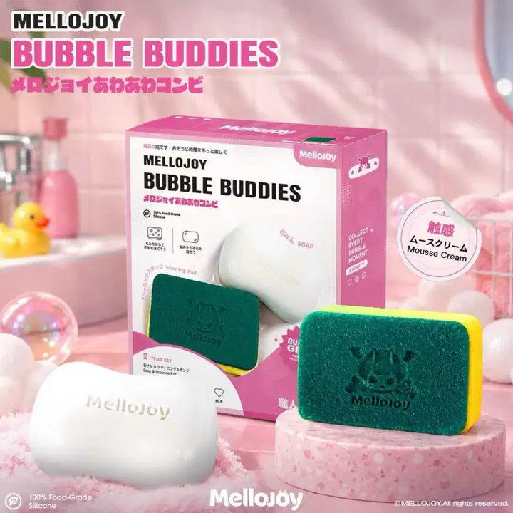 [BUNJANG] Mellojoy Sponge &amp; Soap Set / Mellojoy 멜로조이 스펀지 &amp; 비누 세트