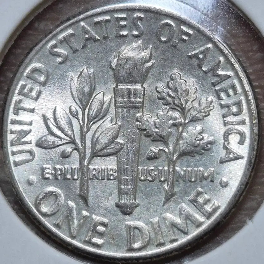 [BUNJANG] 1957 Franklin Roosevelt Dime Silver Coin / 1957년P 발행 프랭클린 루스벨트 다임. 은화 90%