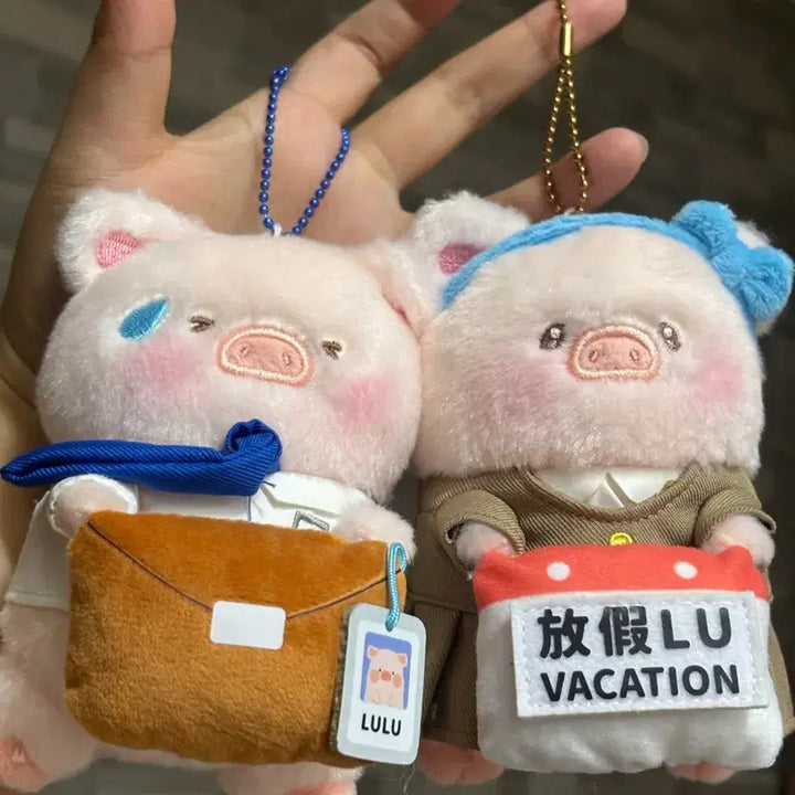 [BUNJANG] Rororudepigi Office Worker &amp; Lottery Plush Dolls Bundle Set / 루루더피기 회사원 2종+쿠지 인형 일괄
