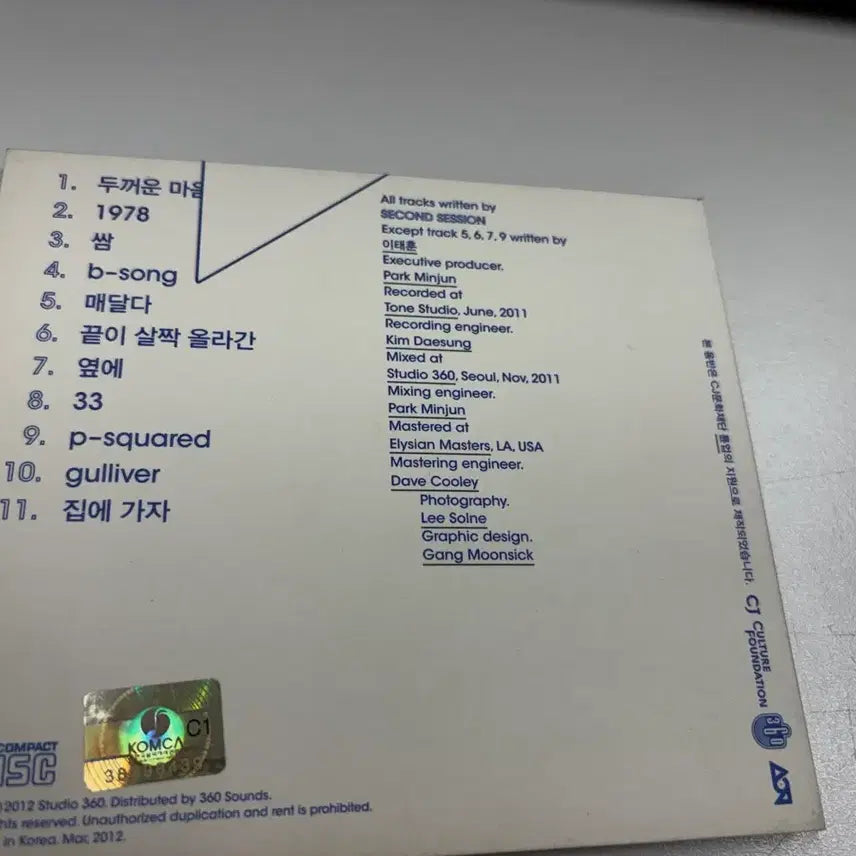 [BUNJANG] Second Session 1st Album / 세컨 세션 (second session) 1집 팝니다