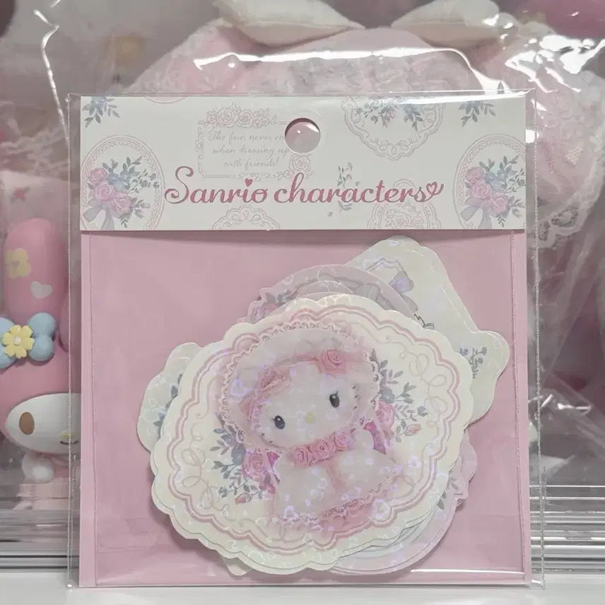 [BUNJANG] Sanrio White Frill Sticker / 산리오 화이트프릴 스티커