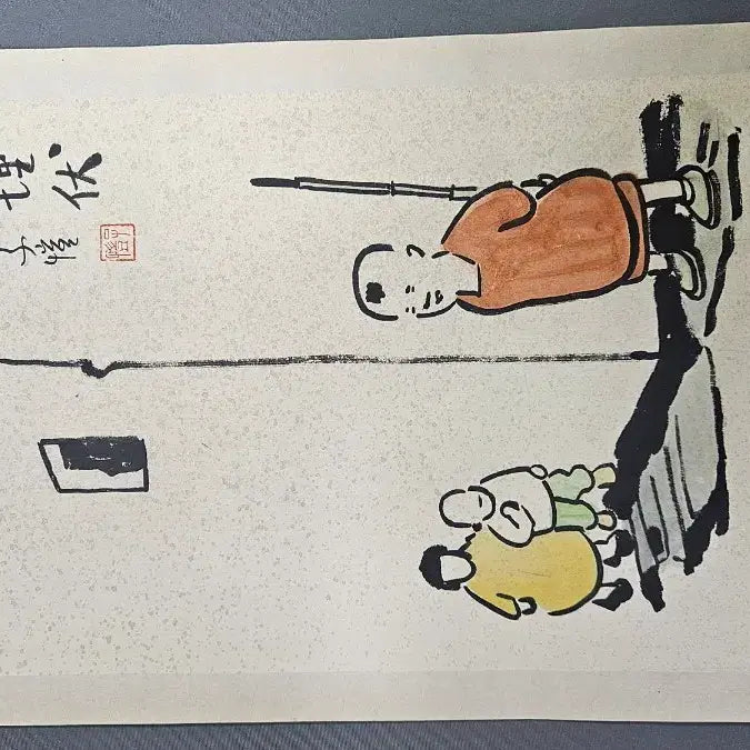 [BUNJANG] Chinese Illustration Set (5 Prints) / 재미난 중국그림 삽화 5점 일괄