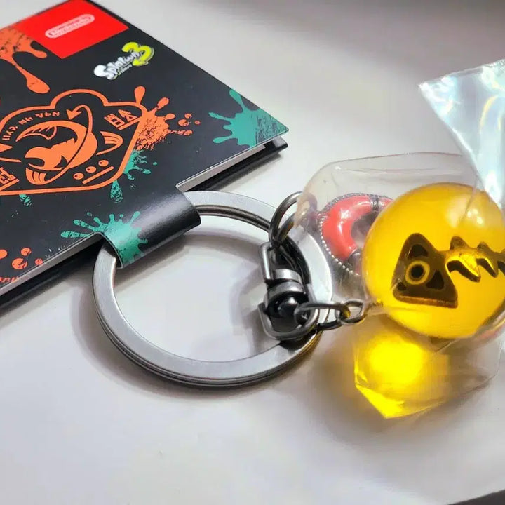 [BUNJANG] Splatoon Salmon Run Eggplant Charm / 스플래툰 연어런 키링 연어알